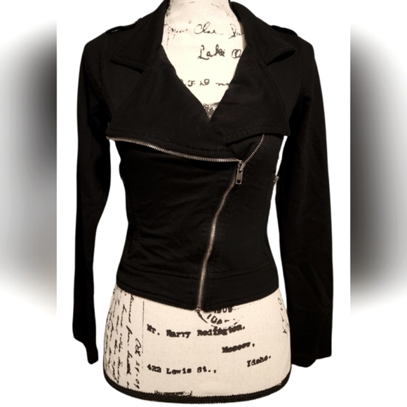 Mudd Asymmetrical Moto Jacket - Picture 1 of 7